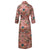 Lightweight Women's Dressing Gown back - Serpentine Blush | Bown of London